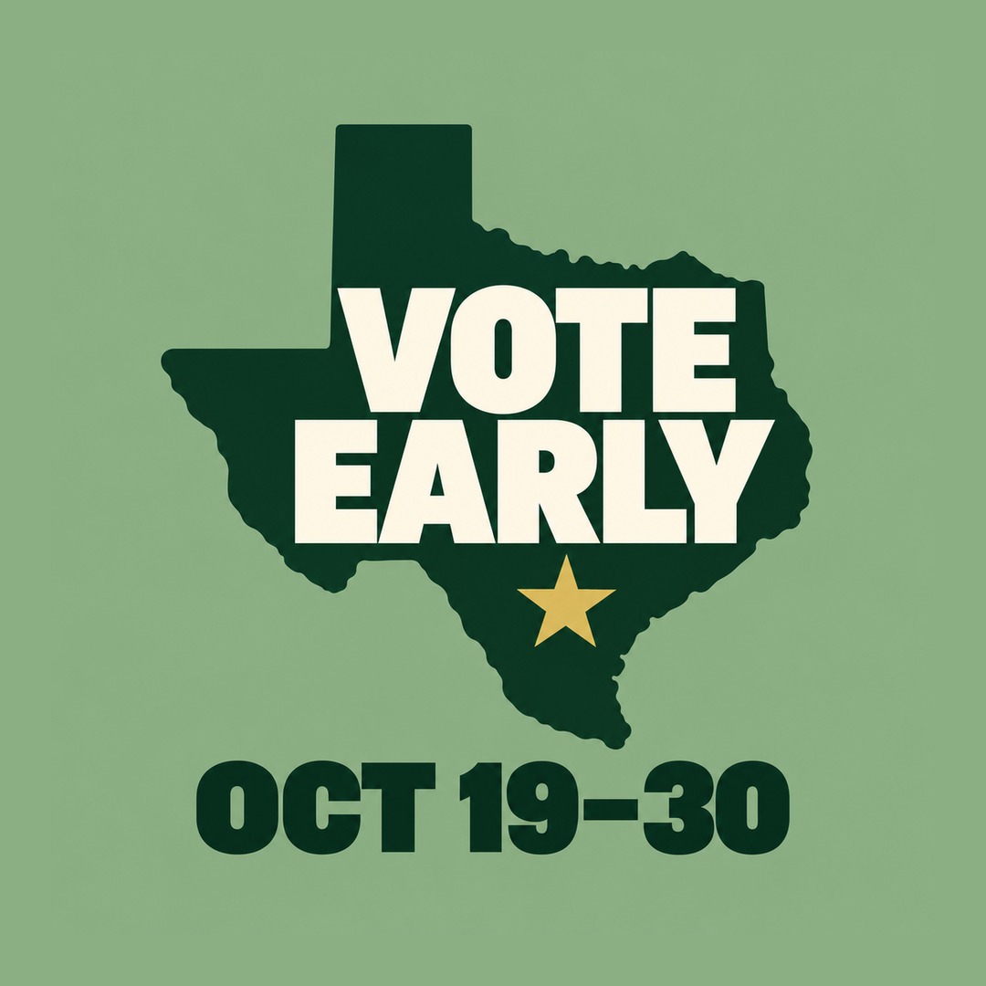 Texas vote picture, hand-made design 9